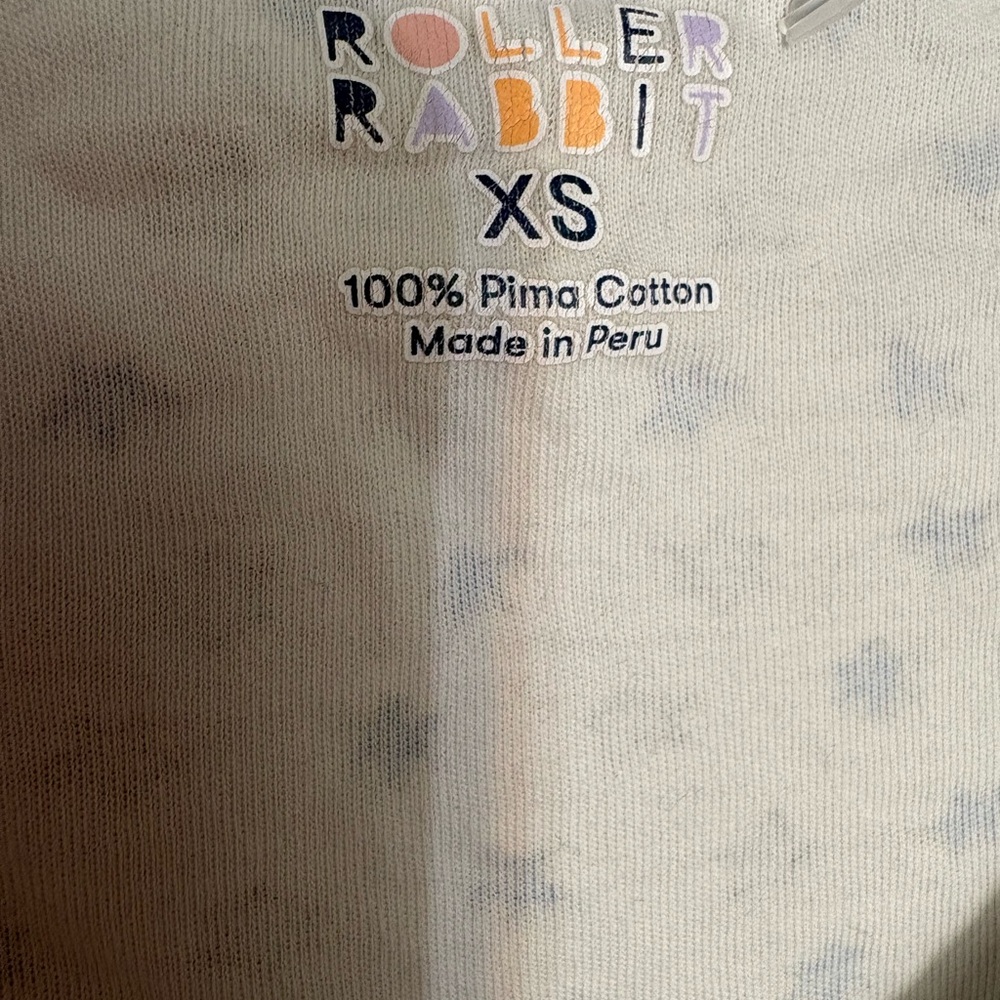 Roller Rabbit Size XS PJ Top Only - Picture 2 of 3